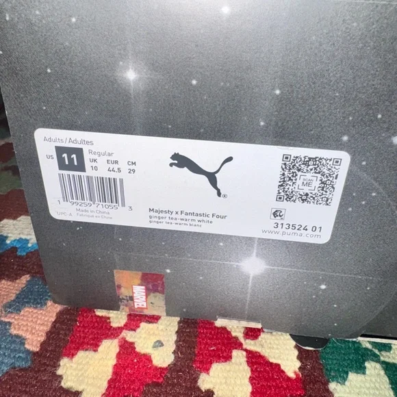 Advisory Board Crystals Fantastic Four The Thing Puma Marvel Orange Sneakers - Picture 12 of 16